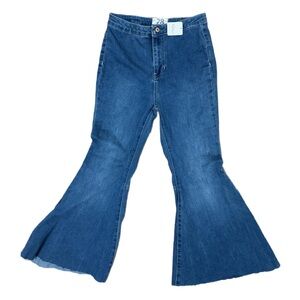 We The Free People Size 28 Just Float On Flare Jeans Bell Bottom Jericho blue